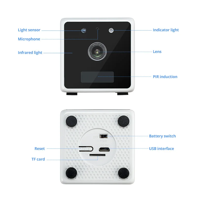Встроенный аккумулятор 2000 mAh DV/Wifi ночная версия камеры мини-камера с датчиком