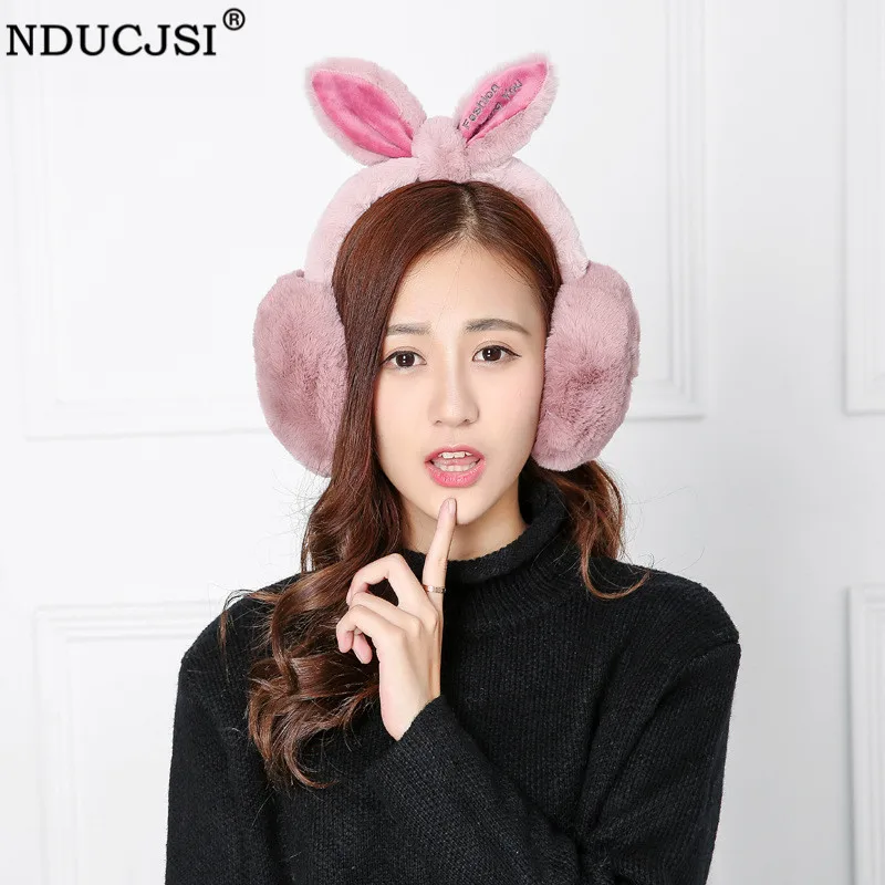 NDUCJSI Winter Earmuffs For Women Adjustable Elegant Rabbit Fur Warm Earmuffs Ear Warmers Gifts For Girls Cover Ears Earmuffs
NDUCJSI Winter Earmuffs For Women Adjustable Elegant Rabbit Fur Warm Earmuffs Ear Warmers Gifts For Girls Cover Ears Earmuffs