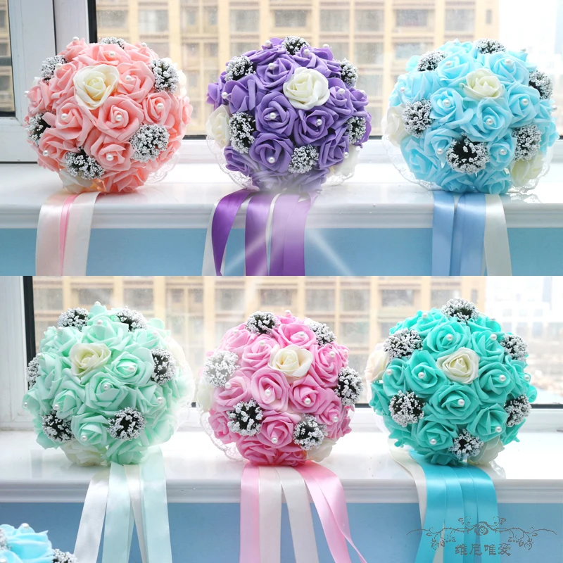Hot Bouquet Artificial Rose Flowers Foam Bridal Throw Bouquet, Bridal Bouquets 30 flowers Wedding Bouquet Hand Flower 6 Colors
Hot Bouquet Artificial Rose Flowers Foam Bridal Throw Bouquet, Bridal Bouquets 30 flowers Wedding Bouquet Hand Flower 6 Colors