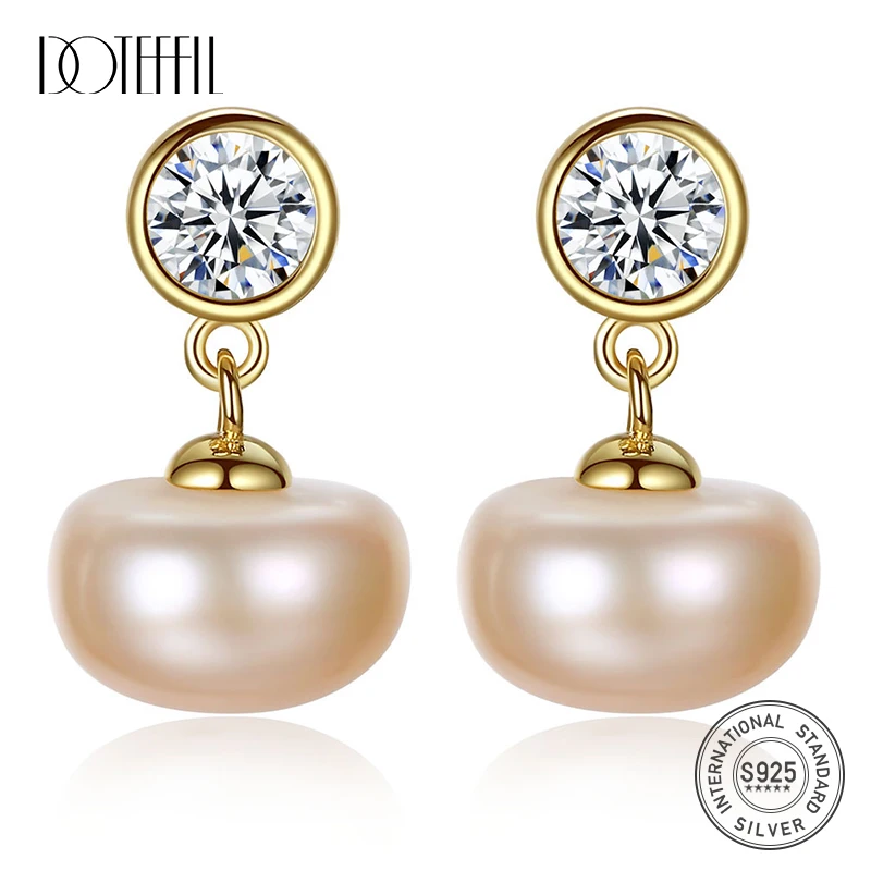 DOTEFFIL 10mm Black/White/Pink/Purple Pearl 925 Silver AAA Zircon Earrings For Women Wedding Engagement Charm Jewelry
DOTEFFIL 10mm Black/White/Pink/Purple Pearl 925 Silver AAA Zircon Earrings For Women Wedding Engagement Charm Jewelry
