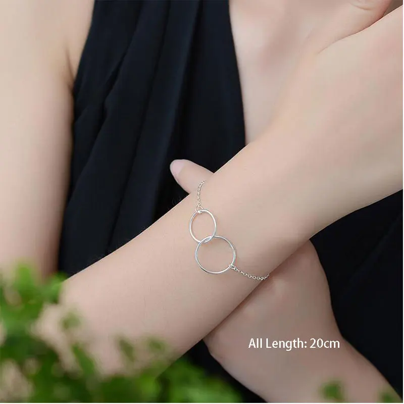 XIYANIKE hot fashionSilver Color silver anklet bracelet for women, double circle interlocking ankle bracelet jewelry
XIYANIKE hot fashionSilver Color silver anklet bracelet for women, double circle interlocking ankle bracelet jewelry