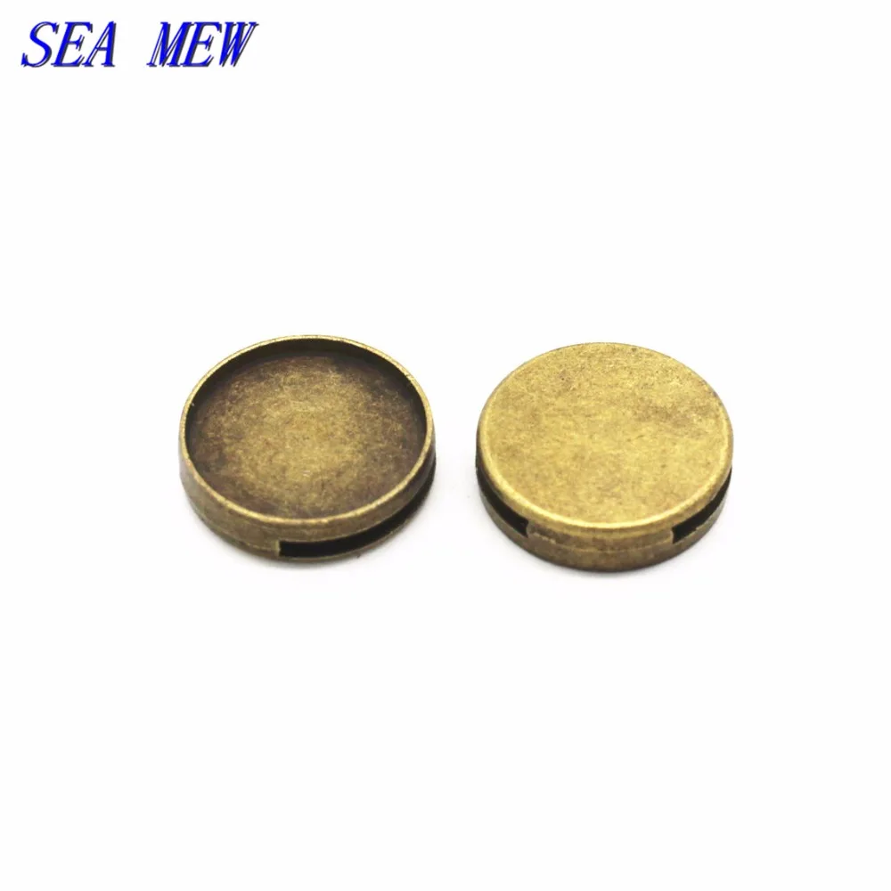 SEA MEW 50PCS 18MM Round Cabochon Base Antique Bronze Plated Vintage Metal Alloy Hole Beads For Jewelry Making
SEA MEW 50PCS 18MM Round Cabochon Base Antique Bronze Plated Vintage Metal Alloy Hole Beads For Jewelry Making