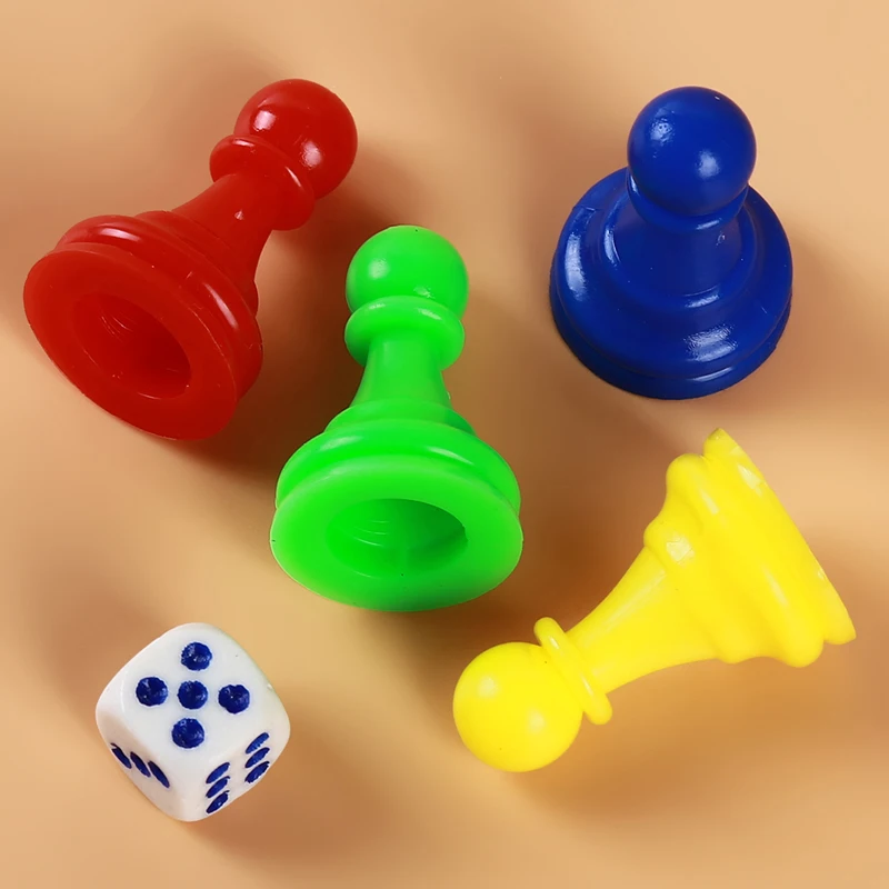 1Set Colorful Puzzle Plastic Chess Pieces Dice Set Toys For Children Snake Chess Flying Chess Board Game Party Games Accessories
1Set Colorful Puzzle Plastic Chess Pieces Dice Set Toys For Children Snake Chess Flying Chess Board Game Party Games Accessories