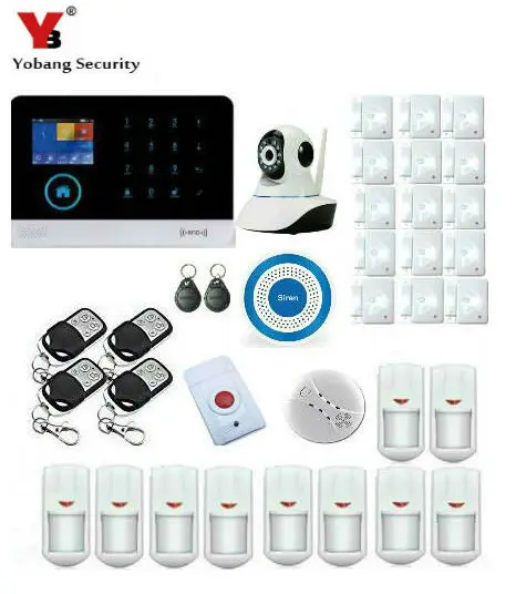 Yobang Security IOS & android APP control LCD touch keyboard wireless wifi GSM alarm system security home kit With indoor camera
Yobang Security IOS & android APP control LCD touch keyboard wireless wifi GSM alarm system security home kit With indoor camera