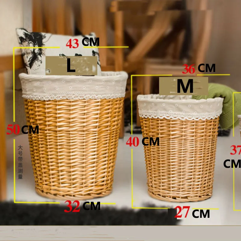 Pastoral Square large wicker storage baskets with lids decorative laundry basket boxes Clothing organizer panier de rangement
Pastoral Square large wicker storage baskets with lids decorative laundry basket boxes Clothing organizer panier de rangement