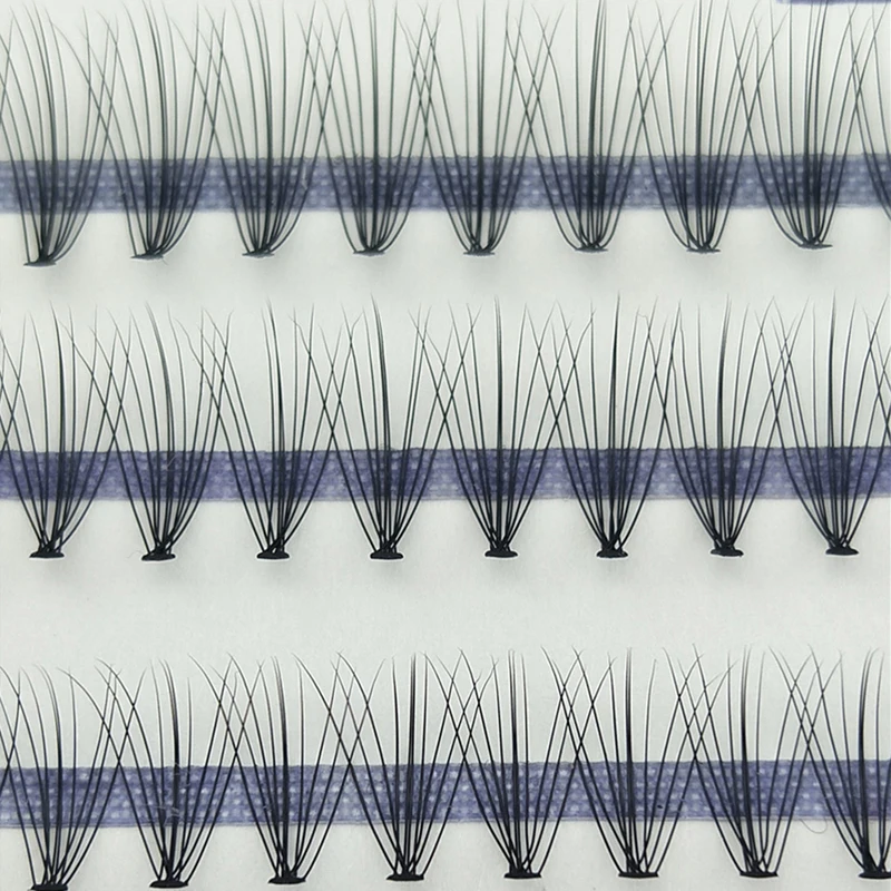 16000 шт/лоток оптом 0.10C 10P 6.8.9.10.11.12.14 мм кластер Отдельные Накладные ресницы