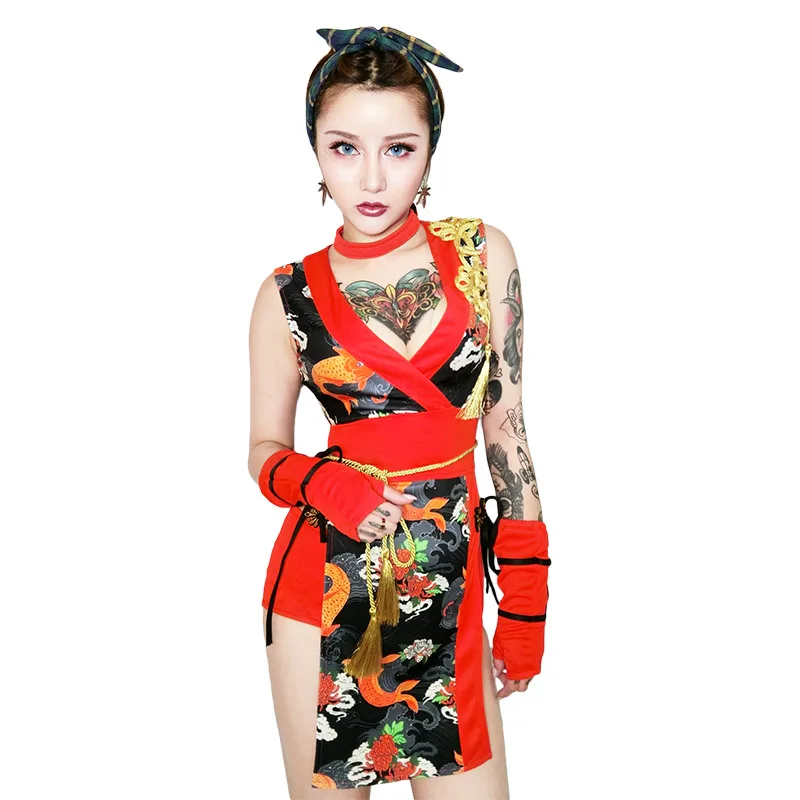 New Jazz Dance Costumes Women Adult Cheongsam Bar DJ Costume Club Dance Evening Show Ds Singer Dancer Clothing Set DQS1269
New Jazz Dance Costumes Women Adult Cheongsam Bar DJ Costume Club Dance Evening Show Ds Singer Dancer Clothing Set DQS1269