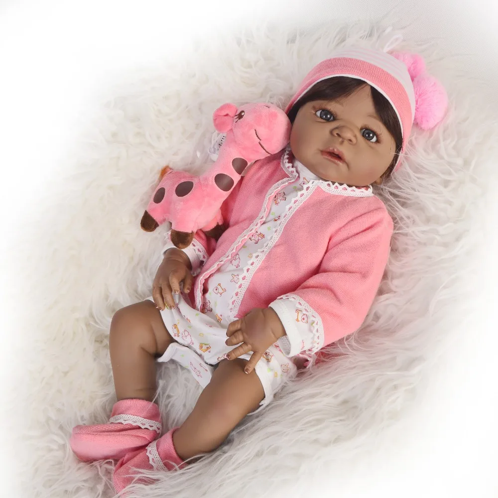 bebes Reborn black Dolls 23'' 57 cm African Girl So Truly Realistic Baby Doll Toy Full Silicone Body Waterproof Kids Playmates
bebes Reborn black Dolls 23'' 57 cm African Girl So Truly Realistic Baby Doll Toy Full Silicone Body Waterproof Kids Playmates