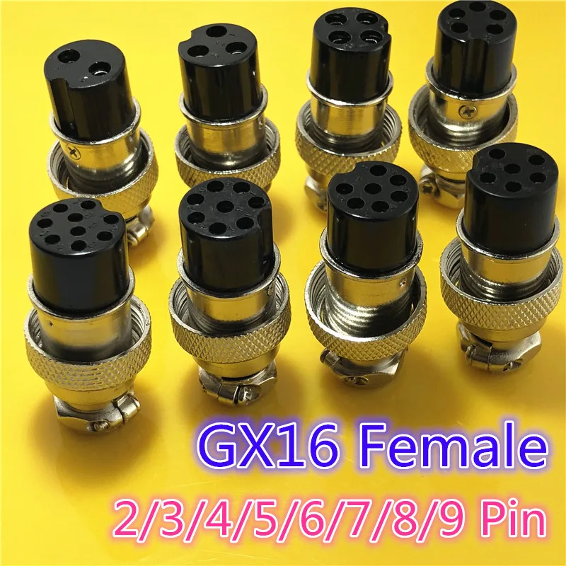 1pc GX16 2/3/4/5/6/7/8/9 Pin Female 16mm Wire Panel Circular Connector L80-87 Aviation Connector Socket Plug Free Shipping
1pc GX16 2/3/4/5/6/7/8/9 Pin Female 16mm Wire Panel Circular Connector L80-87 Aviation Connector Socket Plug Free Shipping