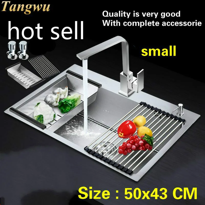 Free shipping Luxury vogue balcony small kitchen manual sink single trough durable 304 stainless steel hot sell 500x430 MM
Free shipping Luxury vogue balcony small kitchen manual sink single trough durable 304 stainless steel hot sell 500x430 MM