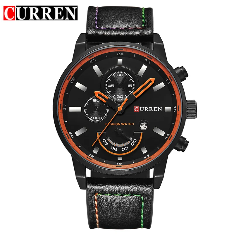 CURREN Men Business Sport Series Creative Orange Hand Calendar Military Watch Top Brand Luxury Men Quartz Wrist Watch Male Clock
CURREN Men Business Sport Series Creative Orange Hand Calendar Military Watch Top Brand Luxury Men Quartz Wrist Watch Male Clock