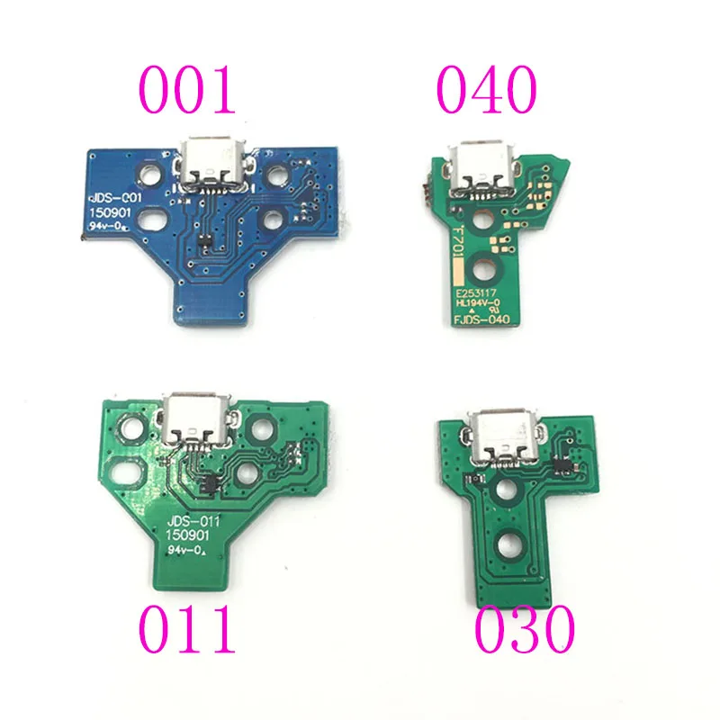 60 шт. для PS4 контроллера Micro USB разъем зарядки печатная плата JDS 040 JDM 030 001 011|Запасные