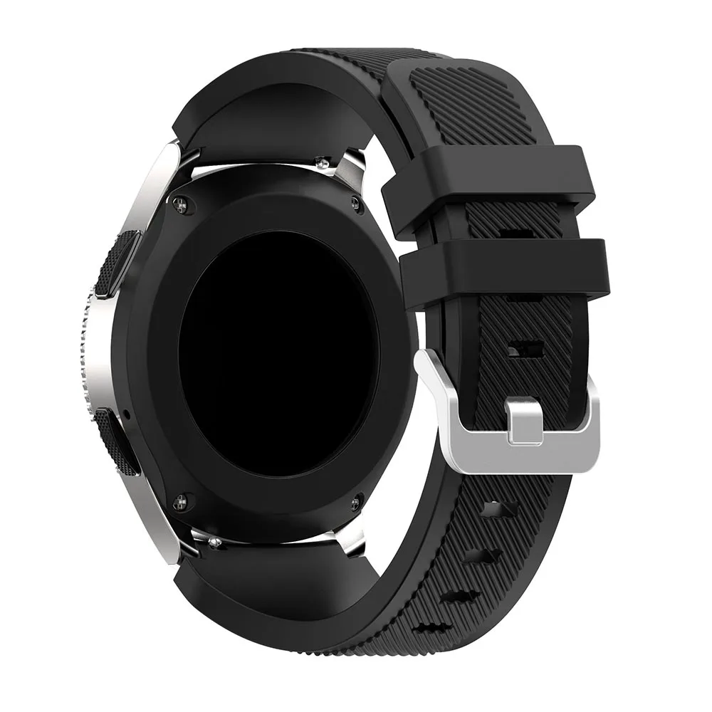 Ремешок силиконовый для Samsung Galaxy Watch 46 мм Многоцветный Полосатый резиновый
