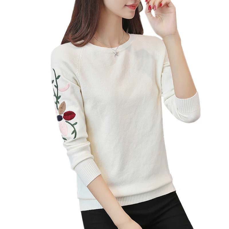 New Fashion 2020 Women Autumn Embroidery Flower Sweater Pullovers Warm Knitted Sweater Pullovers Ladies O Neck Casual Women Tops
New Fashion 2020 Women Autumn Embroidery Flower Sweater Pullovers Warm Knitted Sweater Pullovers Ladies O Neck Casual Women Tops