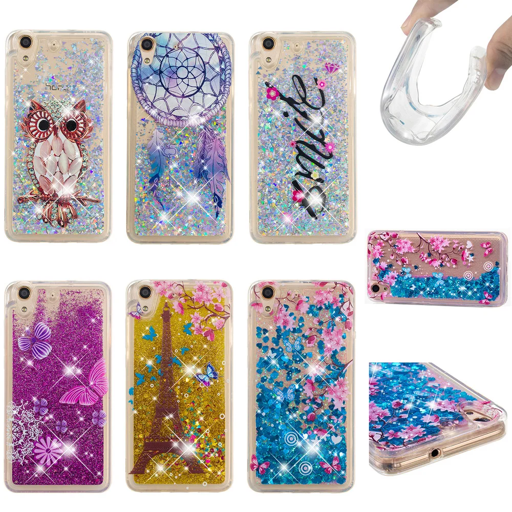 Милый чехол для Huawei Y6II Bling Dynamic Liquid Cover Honor 5A мягкие чехлы Y6 II Y62 блестящий