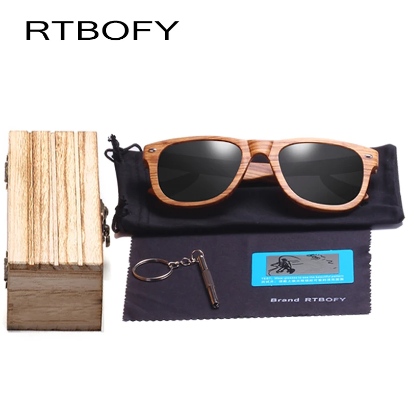 RTBOFY DESIGN HAND MADE Wooden Sunglasses Men/Women Retro Polarized Sun Glasses 100% UV Protection Eyewear | Аксессуары для одежды