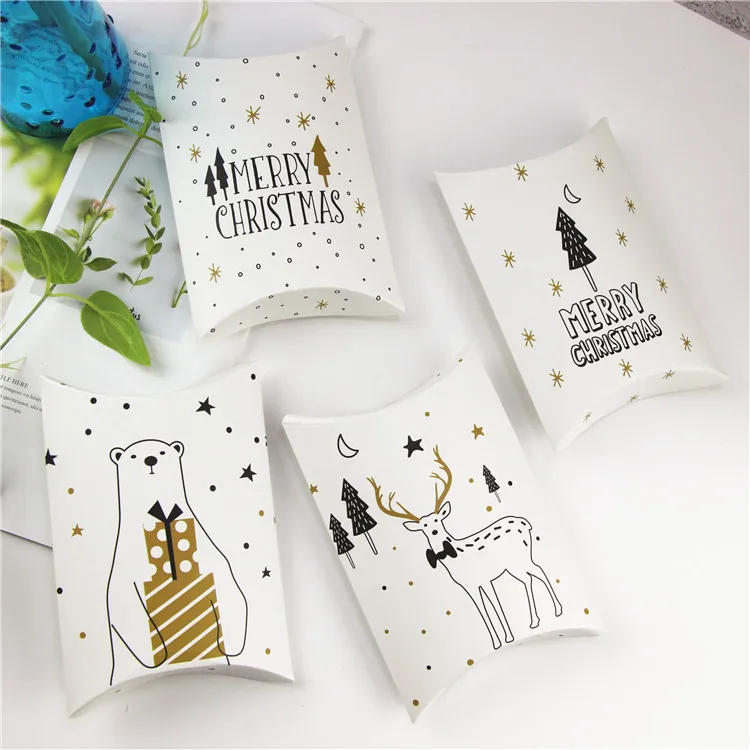 Wholesale Christmas packing box pillow shape gift box paper candy box 4 styles free shipping W8330
Wholesale Christmas packing box pillow shape gift box paper candy box 4 styles free shipping W8330