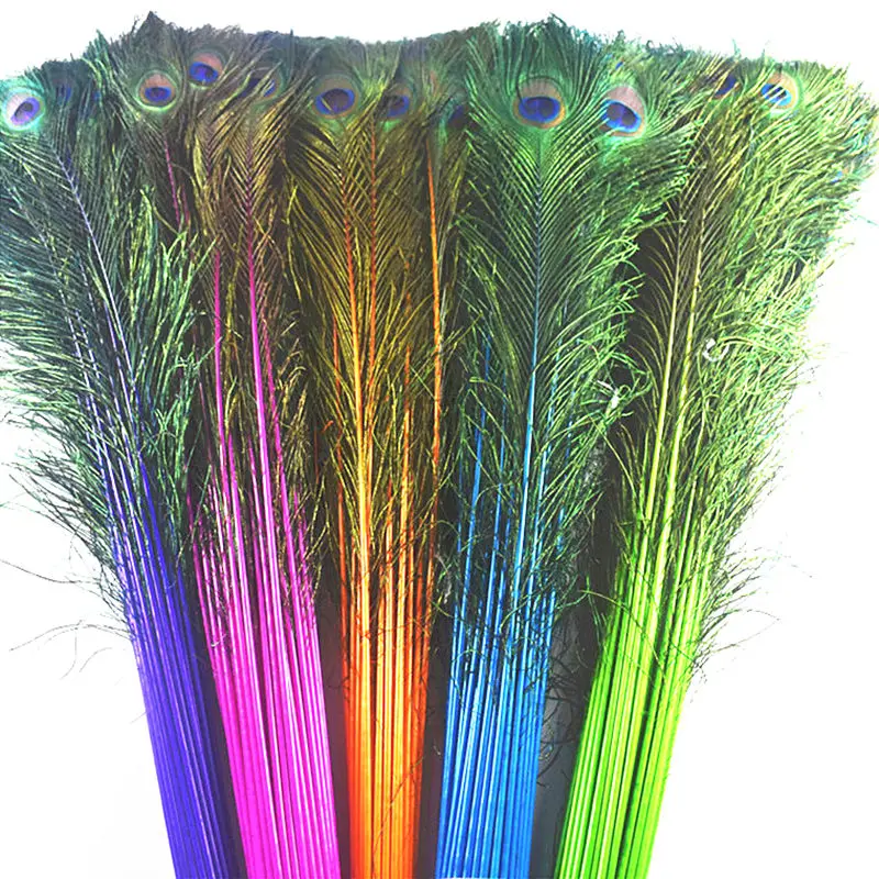 Wholesale Natural dyed Peacock Feather 50-100-500Pcs/Lot 70-80CM/28-32Inch DIY wedding Decoration Plumes and feathers for crafts
Wholesale Natural dyed Peacock Feather 50-100-500Pcs/Lot 70-80CM/28-32Inch DIY wedding Decoration Plumes and feathers for crafts
