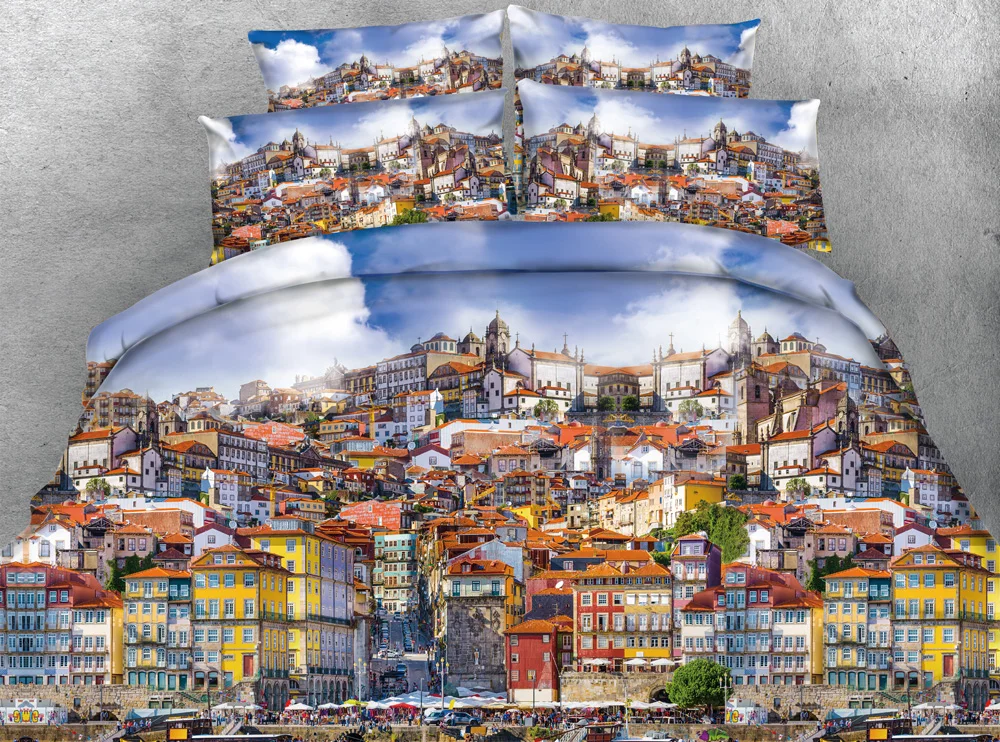 3D City Bedding sets quilt duvet cover bed in a bag sheet linen bedspreads bedsheer bedset California King size Queen twin 4PCS
3D City Bedding sets quilt duvet cover bed in a bag sheet linen bedspreads bedsheer bedset California King size Queen twin 4PCS