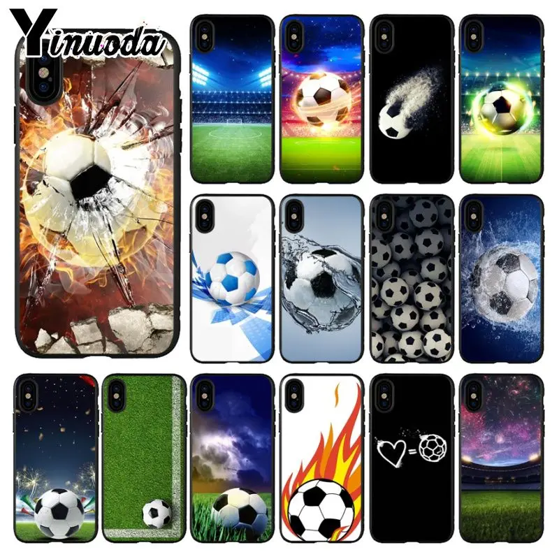Yinuoda футбольный мяч для горения воды чехол телефона iPhone X XS MAX 6 6s 7 7plus 8 8Plus 5 5S SE