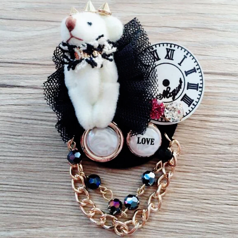 Charmcci Korea Handmade Special Clock Fabric Bear Yarn Ball Badge Brooches Pins Fashion Jewelry For Girl Woman Accessories
Charmcci Korea Handmade Special Clock Fabric Bear Yarn Ball Badge Brooches Pins Fashion Jewelry For Girl Woman Accessories