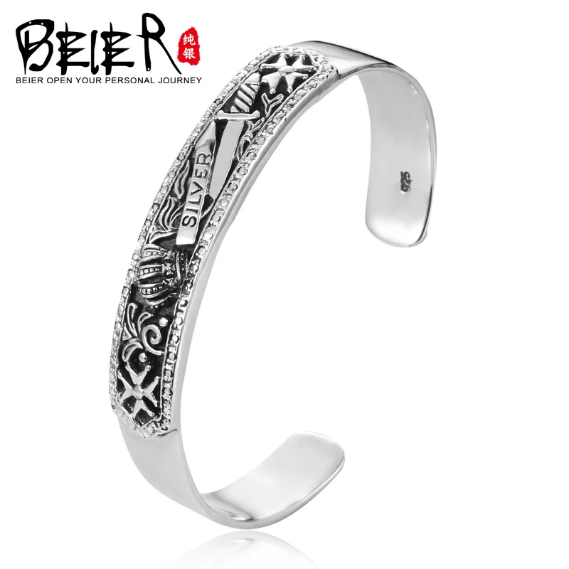 Beier Bracelet fashion vintage Punk Men's domineering crown sword Bracelet BR925SZ022
Beier Bracelet fashion vintage Punk Men's domineering crown sword Bracelet BR925SZ022