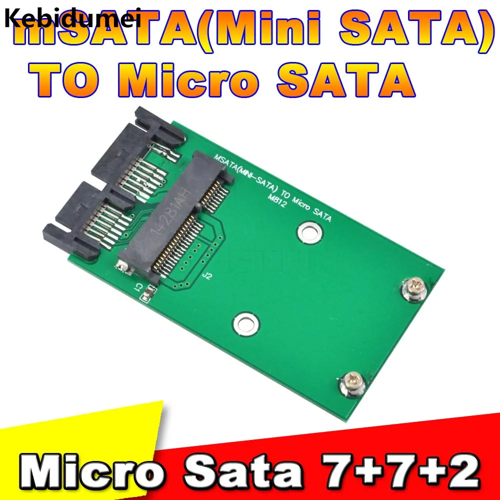 Фото Kebidumei 20 шт. 5 мм Msata к MSata PCI E Express SSD 1 8 до 2 Micro SATA HDD конвертер Mini sata Sata адаптер|Жёсткие