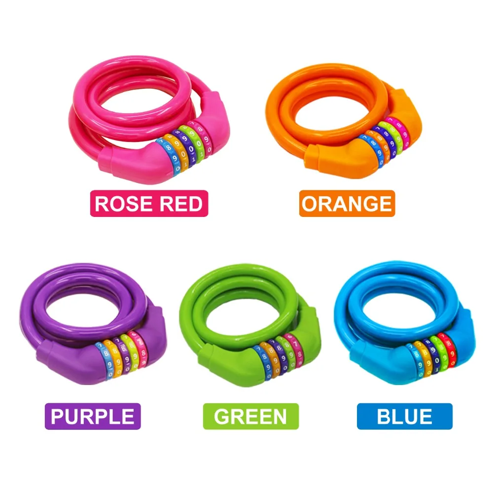 Anti-Theft Bike Lock Cable - 4 Feet Resettable Cable Lock - Self Coiling 5 Digit Combination Bicycle Lock
Anti-Theft Bike Lock Cable - 4 Feet Resettable Cable Lock - Self Coiling 5 Digit Combination Bicycle Lock