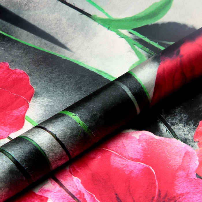 118*110cm 19mm 93% silk & 7% spandex 19mm big red floral print silk satin fabric for dress shirt clothes choengsam D132
118*110cm 19mm 93% silk & 7% spandex 19mm big red floral print silk satin fabric for dress shirt clothes choengsam D132