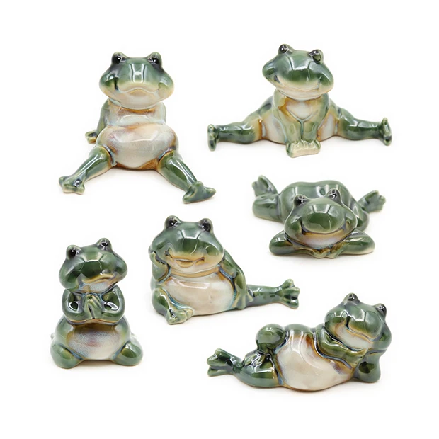6pcs cute ceramic creative green frog toad lucky statue home decor crafts room decoration ornaments porcelain animal figurines
6pcs cute ceramic creative green frog toad lucky statue home decor crafts room decoration ornaments porcelain animal figurines