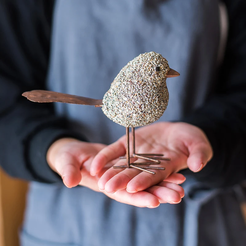 Pastoral Style Natural Resin Birds Decorative Iron Art Emulate Animals Figurines for Wedding Gifts Home Flower Pot Decor Crafts
Pastoral Style Natural Resin Birds Decorative Iron Art Emulate Animals Figurines for Wedding Gifts Home Flower Pot Decor Crafts