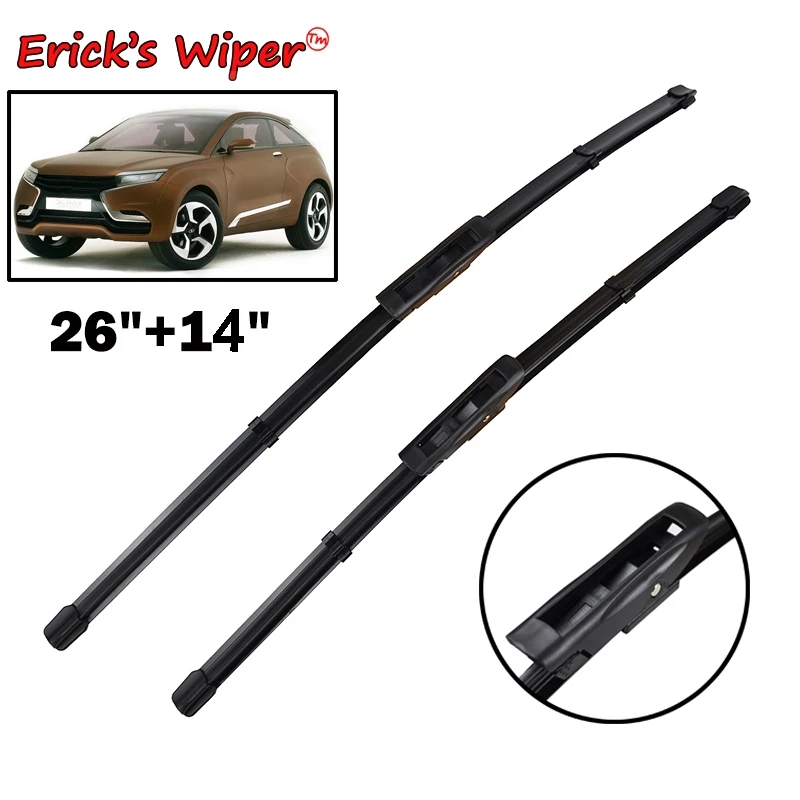 

Erick's Wiper LHD Front Wiper Blades For Lada Xray 2015 2016 2017 2018 2019 2020 Windshield Windscreen Front Window 26"+14"