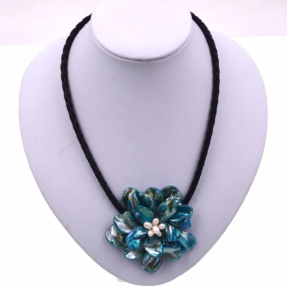 Модное ожерелье с подвеской бирюзовое цветком|flower necklace|pendant necklacenecklace turquoise |