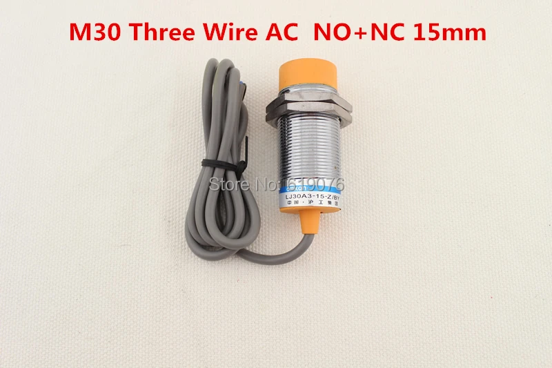 5Pcs M30 Three Wire AC NO+NC 15mm distance measuring Inductive proximity switch sensor - LJ30A3-15-J/EDZ
5Pcs M30 Three Wire AC NO+NC 15mm distance measuring Inductive proximity switch sensor - LJ30A3-15-J/EDZ