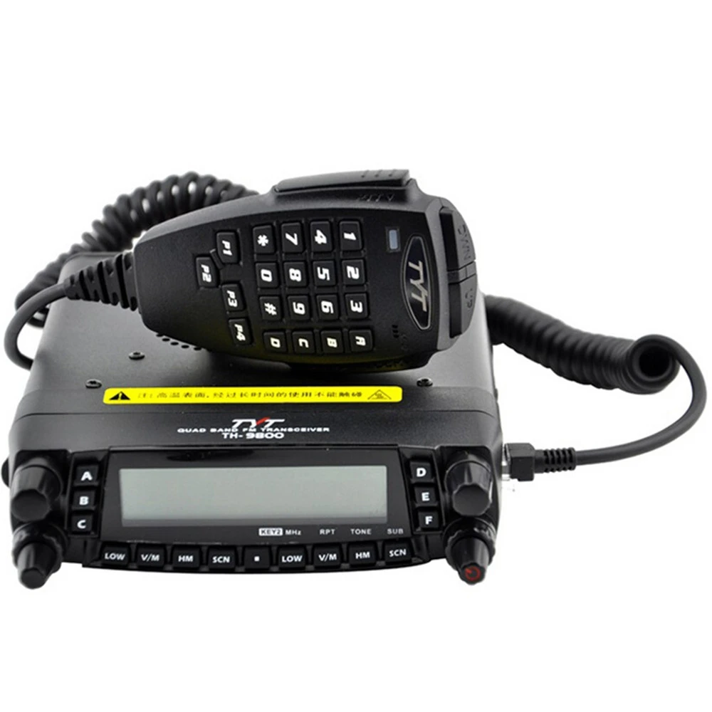 TYT TH 9800 Мобильный приемопередатчик HF / VHF UHF Walkie Talkie 800 Channel Автомобильная