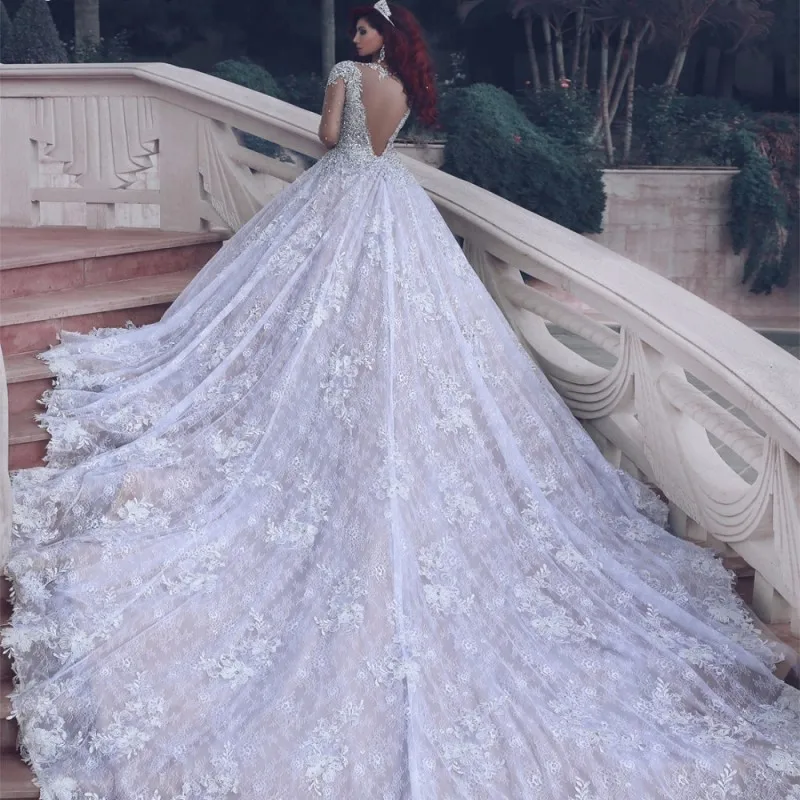Luxurious Vestido De Noiva Muslim Wedding Dresses Ball Gown Lace Beaded Dubai Arabic Plus Size Wedding Gown Bridal Dresses
Luxurious Vestido De Noiva Muslim Wedding Dresses Ball Gown Lace Beaded Dubai Arabic Plus Size Wedding Gown Bridal Dresses