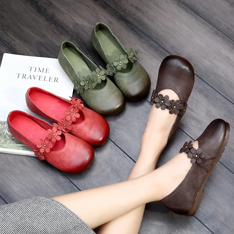 Original Handmade Ethnic Style Flower Women Flat Shoes 2019 New Spring Genuine Leather Shoes Woman Retro Comfort Casual Shoes
Original Handmade Ethnic Style Flower Women Flat Shoes 2019 New Spring Genuine Leather Shoes Woman Retro Comfort Casual Shoes