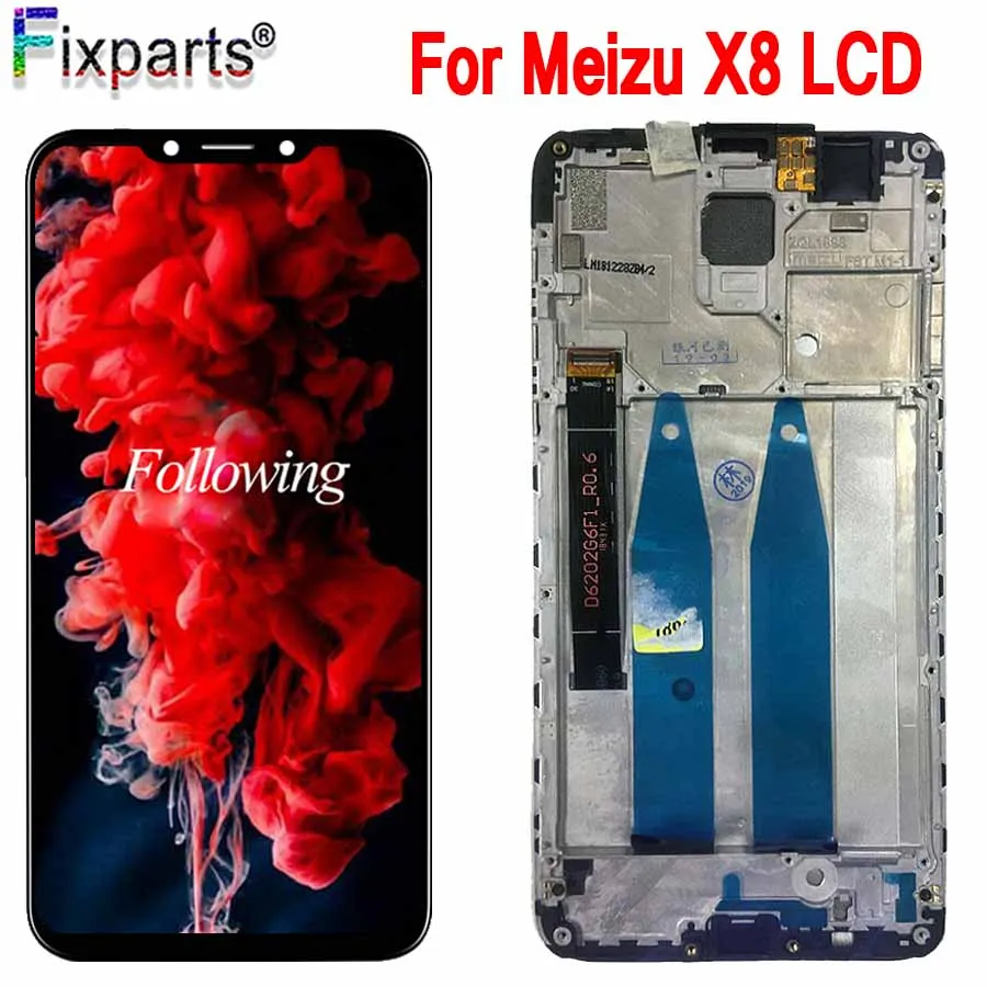 100% Tested 6.2" For Meizu X8 LCD Display Touch Screen Digitizer Assembly Replacement parts For Meizu X8 Display Screen +Tools
100% Tested 6.2" For Meizu X8 LCD Display Touch Screen Digitizer Assembly Replacement parts For Meizu X8 Display Screen +Tools