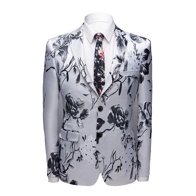 Mens Shiny RED Rose Print 2 Pieces Set Coat Pant Designs Red Floral Pattern Suits Stage Singer Wedding Groom Tuxedo Costume
Mens Shiny RED Rose Print 2 Pieces Set Coat Pant Designs Red Floral Pattern Suits Stage Singer Wedding Groom Tuxedo Costume