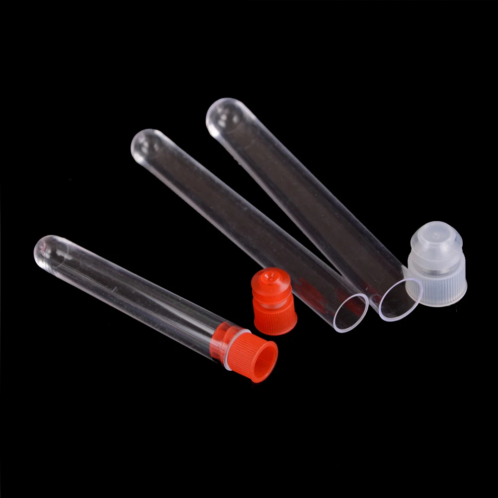 10pcs/lot Plastic Test Tubes With Plug Hard Cap Transparent Plastic Tube Polystyrene Test Tube School Lab Supplies 12*100mm
10pcs/lot Plastic Test Tubes With Plug Hard Cap Transparent Plastic Tube Polystyrene Test Tube School Lab Supplies 12*100mm