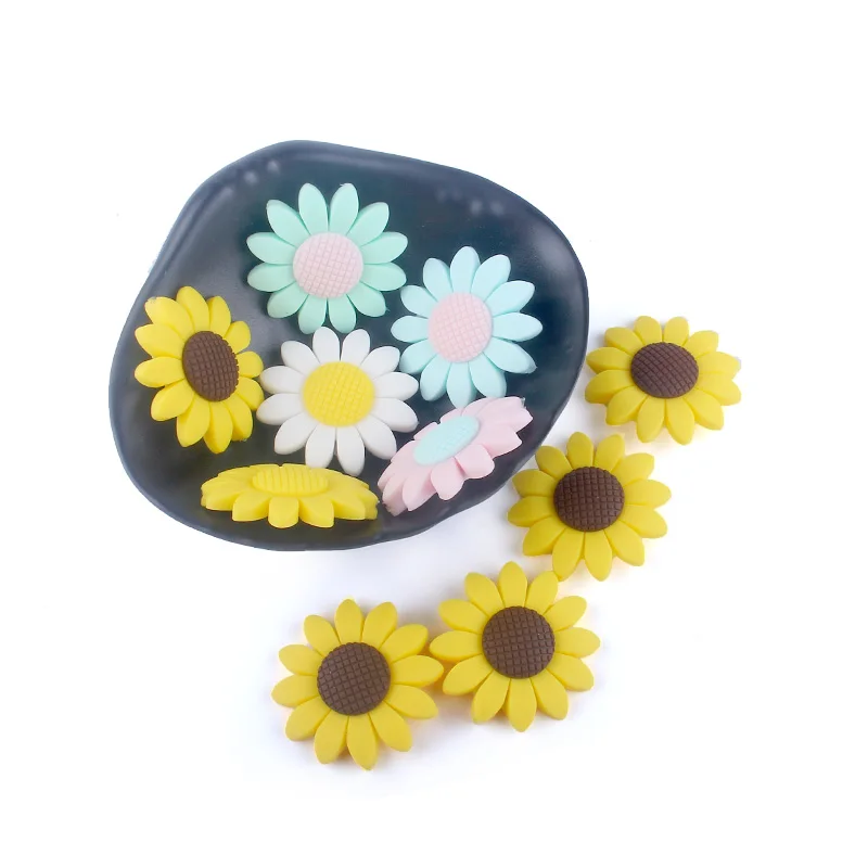 XCQGH 5PCS Creative Baby Teether DIY Handmade Sunflower Beads Molar Necklace Jewelry Accessories Loose Beads Teether
XCQGH 5PCS Creative Baby Teether DIY Handmade Sunflower Beads Molar Necklace Jewelry Accessories Loose Beads Teether