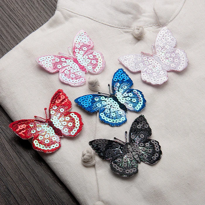 butterfly 5pcs/set 5color sequins embroidered patch applique vintage fashion patch Coat or Sweater decoration patch
butterfly 5pcs/set 5color sequins embroidered patch applique vintage fashion patch Coat or Sweater decoration patch