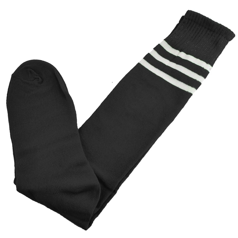 Old School White Stripe on Black Knee High Athletic Sports Tube Sock / Great for Soccer or Any Sports, Also Makes A Good Boot
Old School White Stripe on Black Knee High Athletic Sports Tube Sock / Great for Soccer or Any Sports, Also Makes A Good Boot