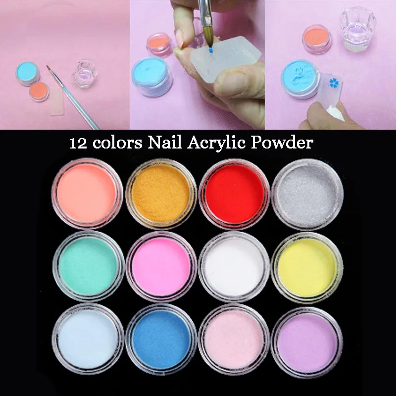 1set 12 Different Colors Acrylic Powder Dust Manicure Tips for Nail Art 3D Carving Mold Decoration Builder Polymer
1set 12 Different Colors Acrylic Powder Dust Manicure Tips for Nail Art 3D Carving Mold Decoration Builder Polymer