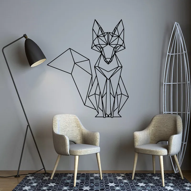 Nordic Geometric Fox Vinyl Wall Stickers Decals For Kids Rooms Home bedroom Decor living Room Decoration Mural wallstickers
Nordic Geometric Fox Vinyl Wall Stickers Decals For Kids Rooms Home bedroom Decor living Room Decoration Mural wallstickers