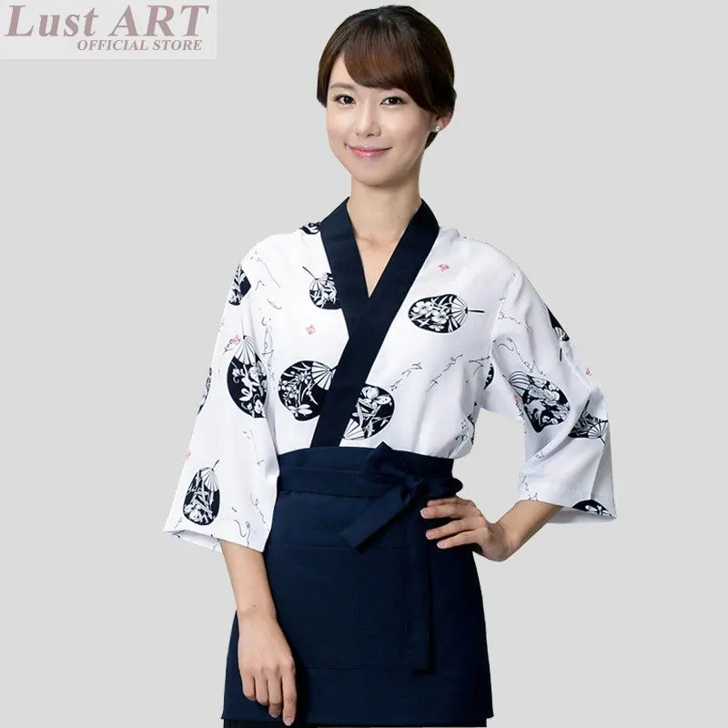 Food Service sushi chef uniform japanese restaurant uniforms new design coffee hotel restaurant waitress uniforms AA031
Food Service sushi chef uniform japanese restaurant uniforms new design coffee hotel restaurant waitress uniforms AA031