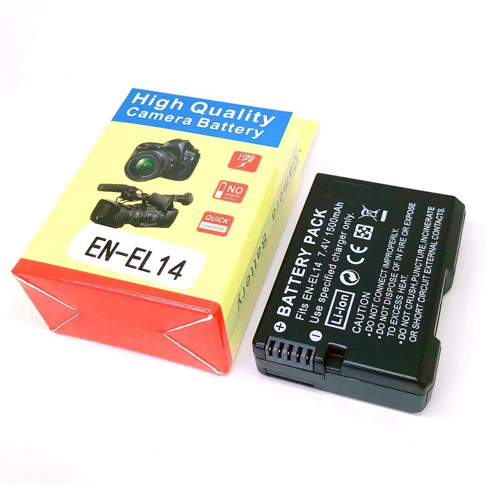 EN-EL14 ENEL14 RU EL14 Батарея пакет для Nikon D3100 D3200 D3300 D3400 D5100 D5200 D5300 DF D5500 D5600 P7000 P7100 P7700 P7800 |