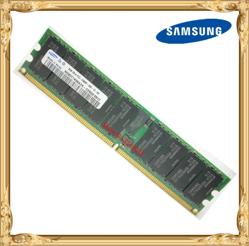 Серверная память Samsung 8 Гб DDR2 2Rx4 REG ECC RAM 667 МГц PC2 5300P 8G|Оперативная память| |