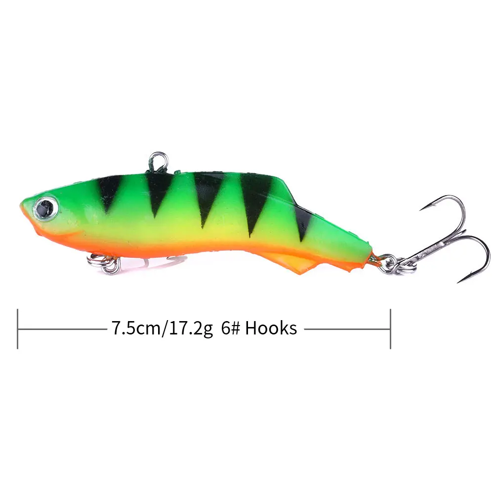 HENGJIA 1 шт. 7 5 см/17 2 г мягкие воблеры Lead Jig Head VIB искусственные приманки Рыболовная