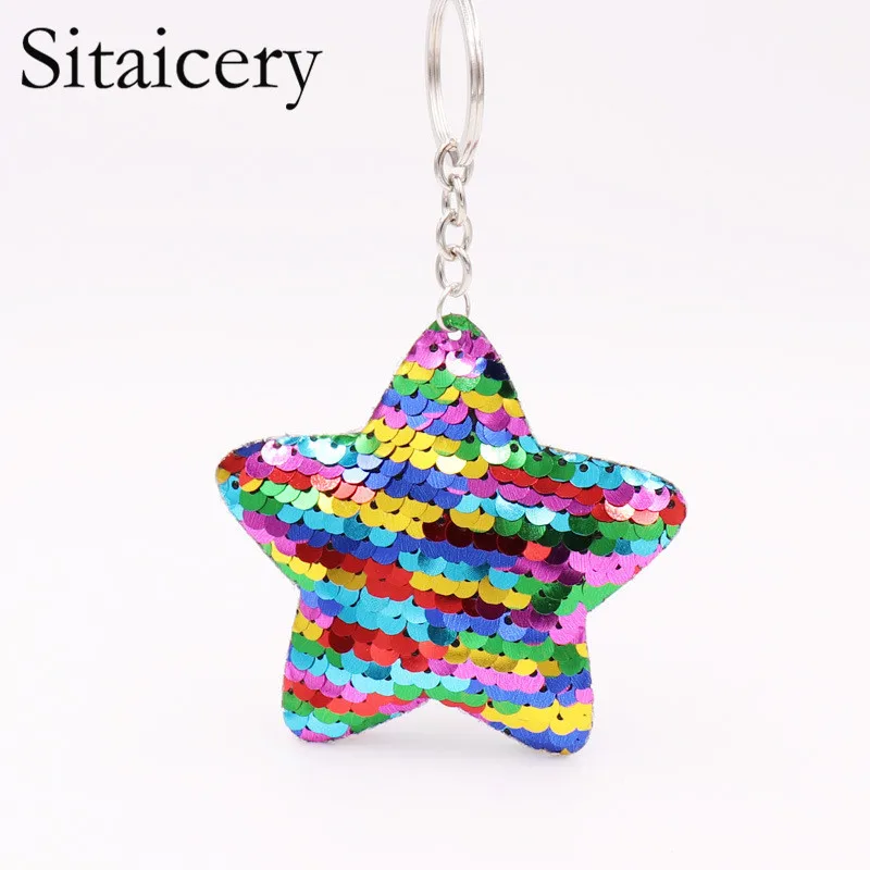 Sitaicery Cute Star Key Chains Glitter Sequins Key Ring Christmas Gifts For Women Chain On Pants Bag Keys Accessories Trinket
Sitaicery Cute Star Key Chains Glitter Sequins Key Ring Christmas Gifts For Women Chain On Pants Bag Keys Accessories Trinket